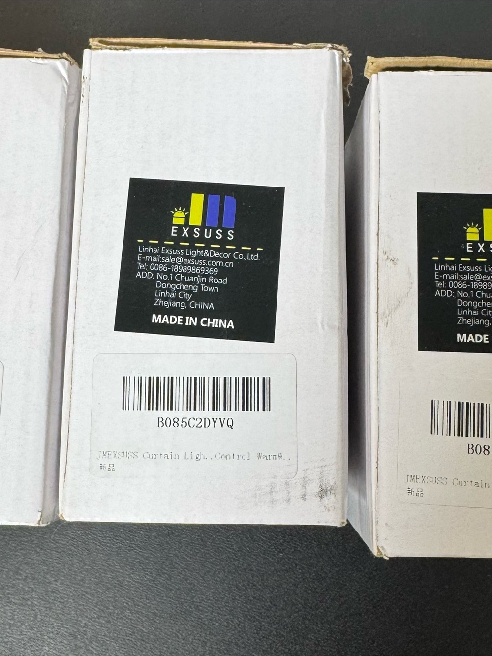EXSUSS Curtain Light Control Parts - Warm White - three boxes tested